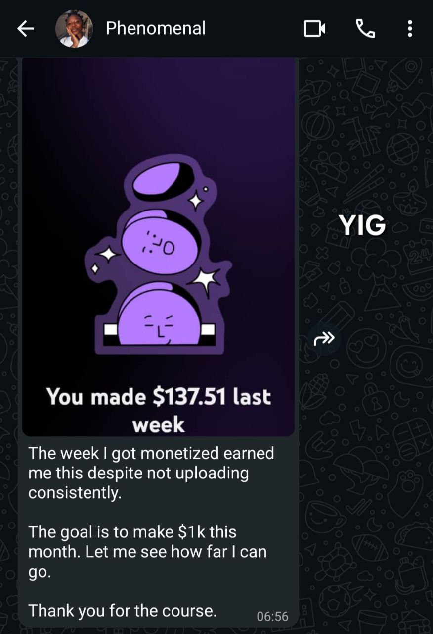 Phenomenal consistent earnings